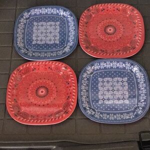 NWOT Set of 4 Melamine Plates